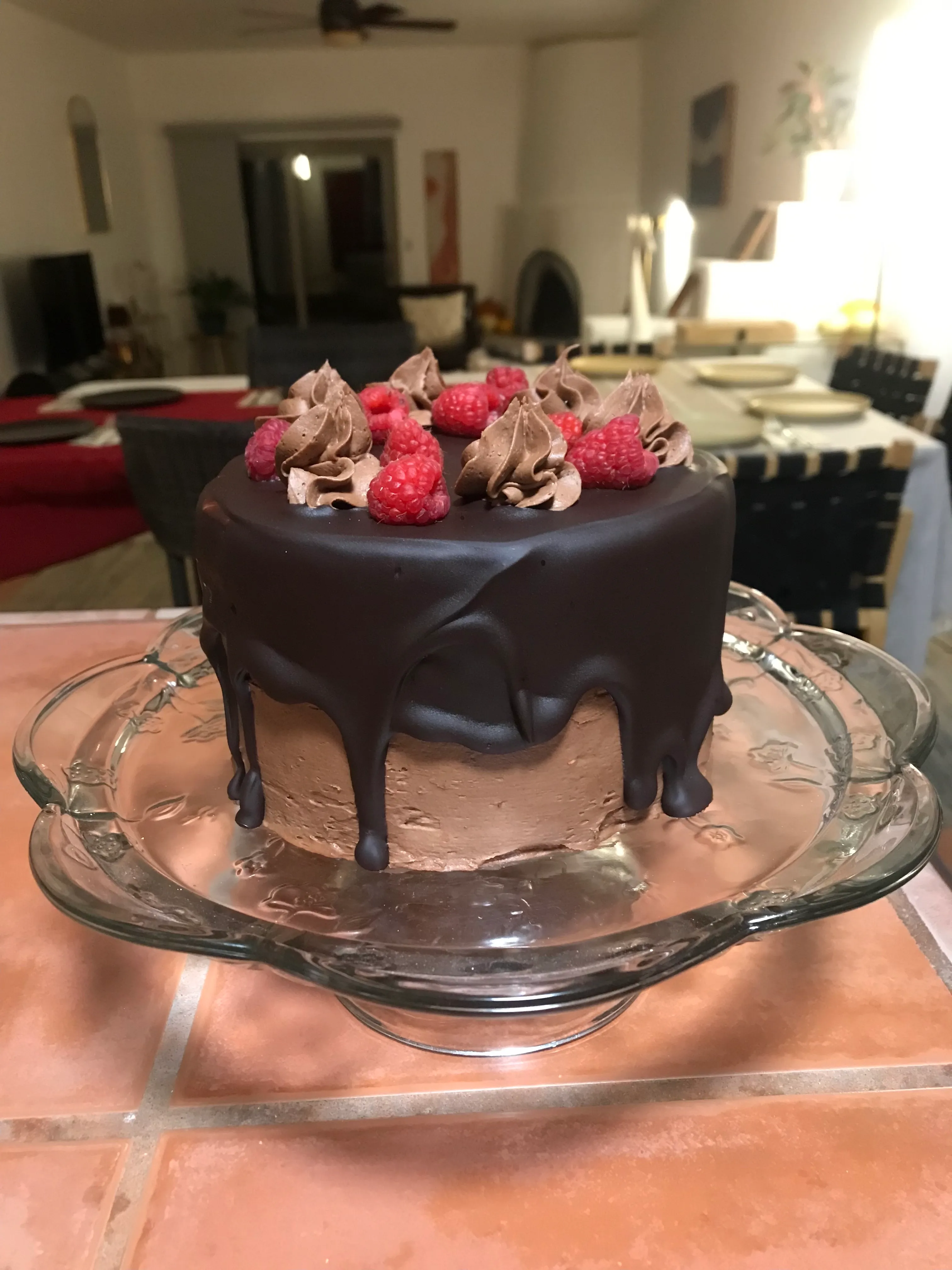 Chocolate Raspberry Cake